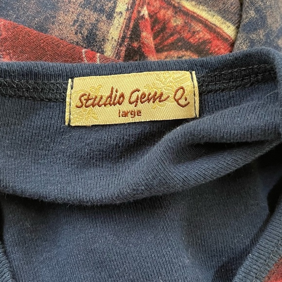 Y2K History of the Wild West America Cowgirl Expressions ¾ Sleeve Top Size Large - Picture 5 of 5